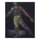 Mark Justiniani, Tiyog (Ilonggo term for Turn), pastel on paper