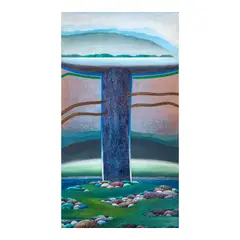 Prudencio Lamarroza, Landscape, oil on canvas