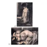 Vicente Manansala, a.) Nude b.) Nude, a.) charcoal on paper<br /> b.) charcoal on paper