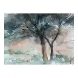 Vicente Manansala, Landscape, watercolor on paper
