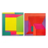 Cid Reyes, a.) Serrinha b.) Esplanada, a.) automotive lacquer on wood<br /> b.) automotive lacquer on wood
