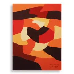 Abstraction 109 by Hernando R. Ocampo, acrylic on board, sold Mar 2024