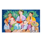 Mauro Malang Santos, Family, oil on canvas