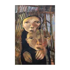 Onib Olmedo, Ang Tanong, oil on canvas
