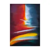 Phyllis Zaballero, Pas de Deux Red, oil on canvas