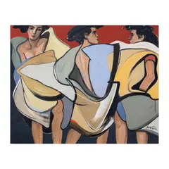 Benedicto Cabrera, Three Faces of Sabel, oil on canvas