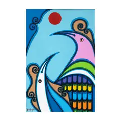 Sarimanok Series by Abdulmari Imao, acrylic on canvas, sold Mar 2024