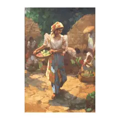 Fernando Amorsolo, Mango Vendor, oil on canvas