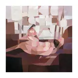 Bathers by Oscar Zalameda, oil on canvas, sold Mar 2024
