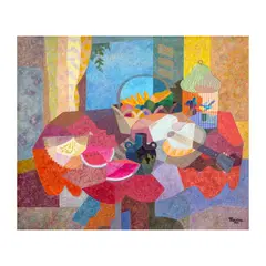 Still Life by Romeo Tabuena, oil on canvas, sold Mar 2024