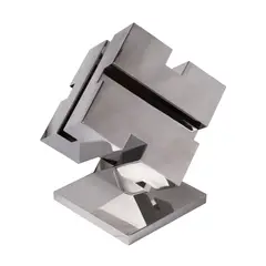 Cubi # 6 by Arturo Luz, stainless steel, sold Mar 2024