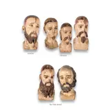 a) Jesucristo b) 3 Romanos c) Apostol d) San Pedro Apostol by A Lot of Six Processional Tableau Heads, sold Dec 2023