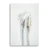 Lao Lianben, White Matter, acrylic, modeling, pastel, pencil on canvas