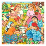 Buhay Bukid by Norma Belleza, oil on canvas, sold Feb 2023