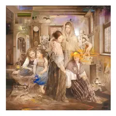 Joel Chavez, Love Begets Love, oil on canvas