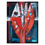 Fish by Ang Kiukok, oil on canvas, sold Feb 2023