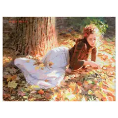 Ivan Roxas, Autumn Sunrise, oil on canvas