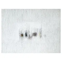 Stillness by Lao Lianben, acrylic, modeling paste on burlap, sold Dec 2022