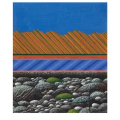 Prudencio Lamarroza, Amburayan River in the Mind, oil on canvas