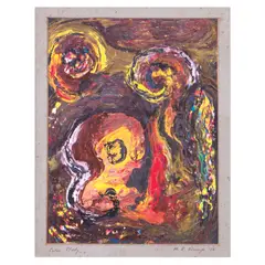 Color Study by Hernando R. Ocampo, oil on paper, sold Dec 2022