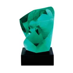 Arcadia by Ramon Orlina, carved asahi glass, sold Dec 2022