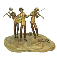 3 Musikeros by Michael Cacnio, brass, sold Dec 2022