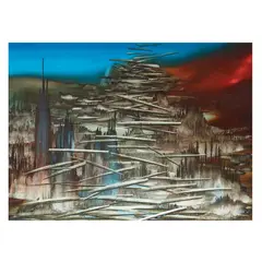 Justin Nuyda, Untitled (Search Mindscape Series), oil on canvas