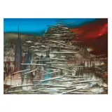 Justin Nuyda, Untitled (Search Mindscape Series), oil on canvas