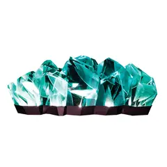 Ramon Orlina, Mt. Makiling II, carved green glass mounted on lighted base