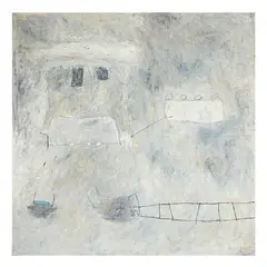 Angel by Bernardo Pacquing, oil on wood, sold Dec 2022