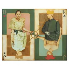 José John Santos III, Checkmate, mixed media