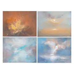 Betsy Westendorp, a) Painting No. 792
b) Painting No. 770
c) Painting No. 796
d) Painting No. 771, a) oil on board<br /> b) oil on board<br /> c) oil on board<br /> d) oil on board