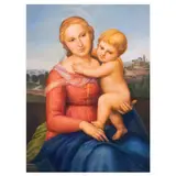 After Raphael, The Small Cowper Madonna by Fernando Amorsolo, oil on canvas, sold Dec 2022