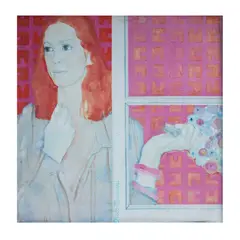 Portrait of Barbara Gonzalez by Isabel Diaz, oil on canvas, sold Dec 2022