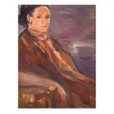 Portrait of Barbara Gonzalez by Emilio Aguilar Cruz, oil on canvas, sold Dec 2022