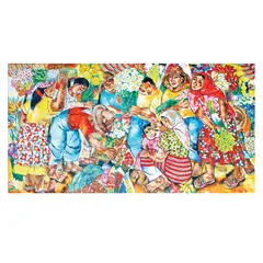 Norma Belleza, Dangwa, oil on canvas