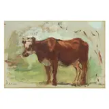 Félix Resurrección Hidalgo, Cow