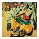 Mother and Child by Angelito Antonio, oil on canvas, sold Dec 2022