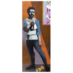 Othello by Marcel Antonio, acrylic on canvas, sold Sep 2022