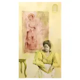 José John Santos III, Woman in Yellow, oil on canvas