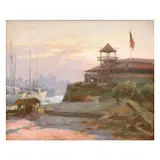 Baluarte de Sta. Barbara, Fort Santiago by Fernando Amorsolo, oil on canvas, sold Mar 2022
