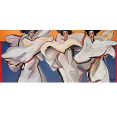 Benedicto Cabrera, Dance of Isadora, acrylic on canvas