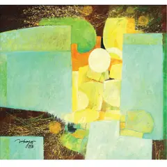 Absrtract by Edwin Wilwayco, oil on canvas, sold Oct 2021