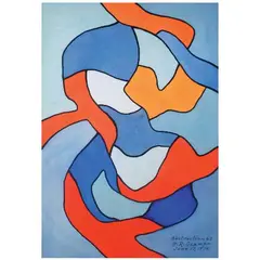 Hernando R. Ocampo, Abstraction 63, watercolor on paper