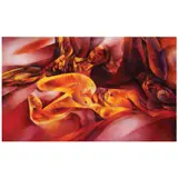 Cesar Legaspi, Incantation, oil on canvas<br> pen and ink on paper