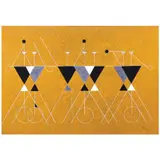 Performance in Yellow by Arturo Luz, acrylic on canvas, sold Sep 2021