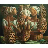 Anita Magsaysay-Ho, Women with Baskets, Fish, and Crab