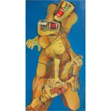 Fighting Figures by Ang Kiukok, oil on canvas, sold Jun 2021