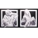 Dino Gabito, Shroud: Ides of March l and Ides of March II, oil on canvas