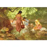 Lavanderas by Fernando Amorsolo, oil on canvas, sold Nov 2020